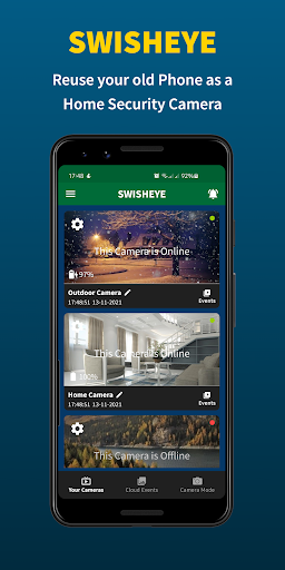 Android application Swish Eye Home Security Camera screenshort