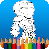 Coloring Super Hero for kids icon