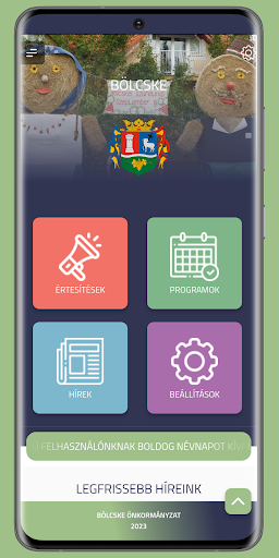 Android application Bölcske Önkormányzat screenshort