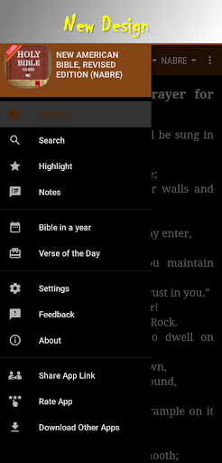 Android application Holy Bible NABRE screenshort
