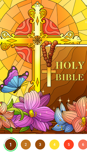 Bible Color - Color by Number 1.2.0 screenshots 2