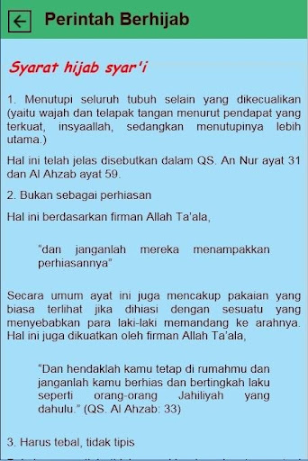 Hukum Berhijab Fiqih Wanita