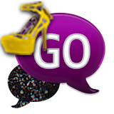 GO SMS - Yellow Stilettos icon