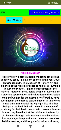 Android application I Am Kipsigis Museum screenshort