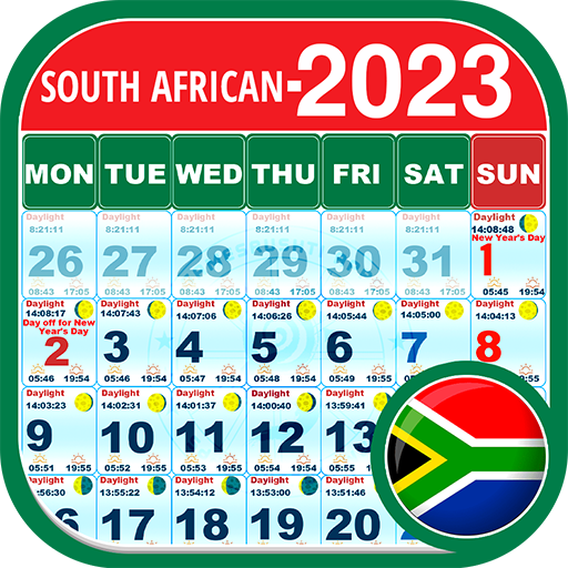 South African Calendar 2023  Icon