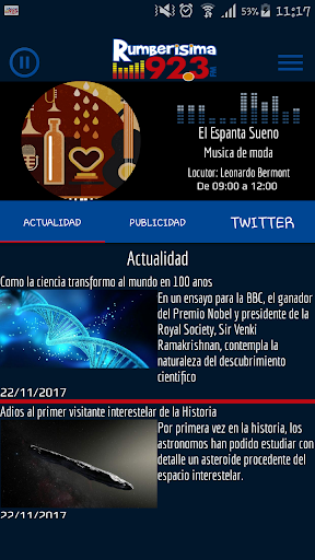 Android application Rumberisima 92.3 San Antonio screenshort