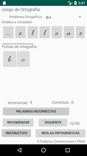 Memo Ortografía Screen 2
