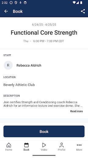 Download Beverly Athletic Club – Jadwal Kelas Fitness Praktis - Screenshot 2