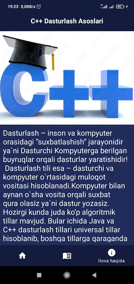 #8. C++ Dasturlash tili (Android) 由: Abbosbek Botirjonovich