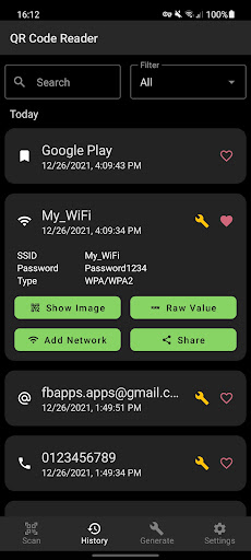 QR Code Generator Screen 2