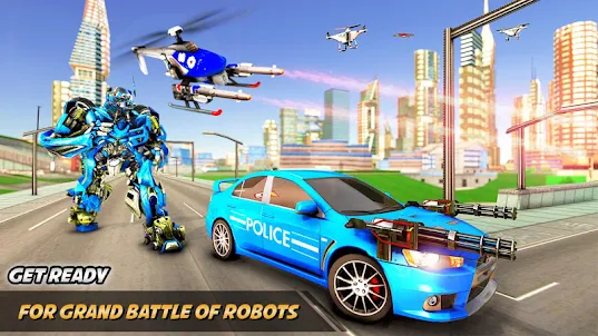 Drone Robot Car Transform Game