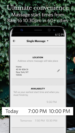 Zeel In-Home Massage Therapist Screen 3