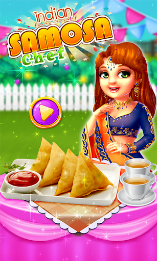 Android application Indian Samosa Cooking Game screenshort