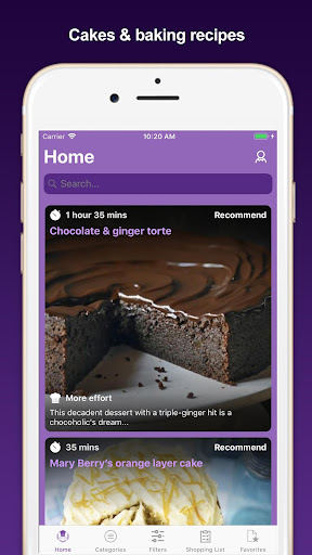 Android application Cakes & baking recipes screenshort