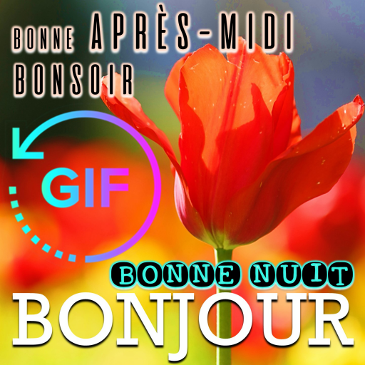 French Good Morning Night Gif logo