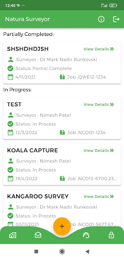 Natura Surveyor Screen 2