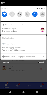 Birthday Manager Screenshot