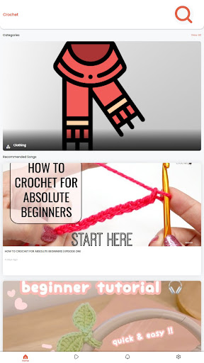 Android application Crochet DIY screenshort