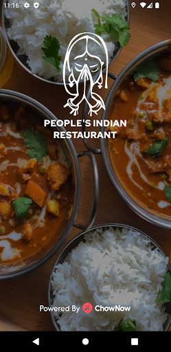 Android application People's Indian Restaurant screenshort