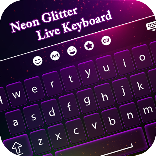 Neon Glitter Live Keyboard