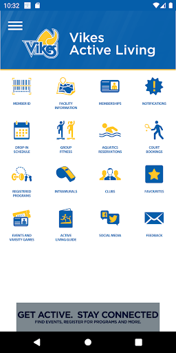Android application Vikes Active Living screenshort