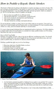 How to Do Kayaking Techniques