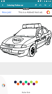 Patrol Police Car Coloring