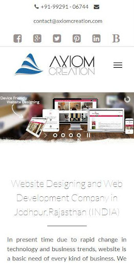 Axiom Creation Website Develop Screen 2