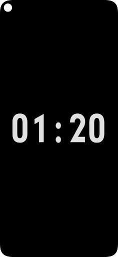Simple Screensaver Clock Screen 2
