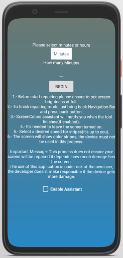 Screen ColorsBurn-in Tool