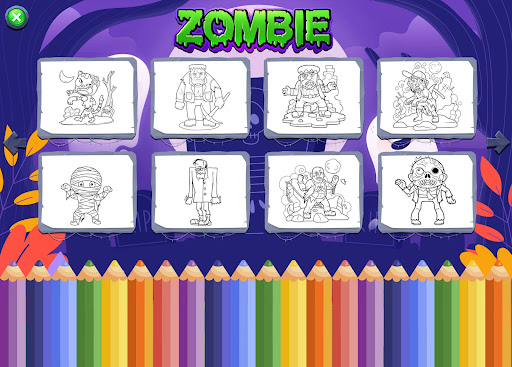 Zombie Coloring Books