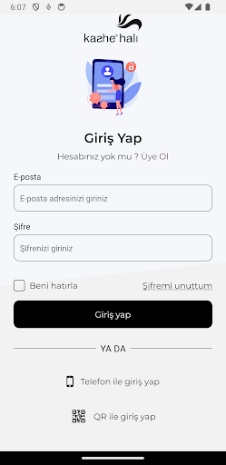 Android application Kashe Halı B2B screenshort