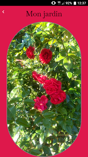 Android application Mon Jardin screenshort