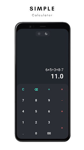 Android application Simple Calculator screenshort