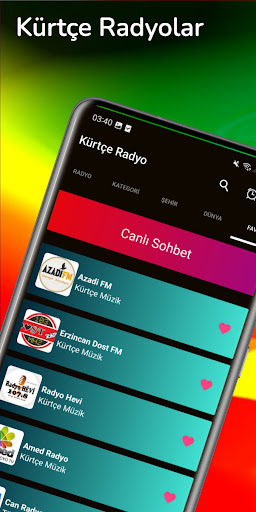 Android application Kurdish Radio & Kurdish Radios screenshort
