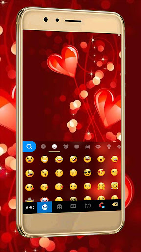 Red Love Heart Theme Screen 2