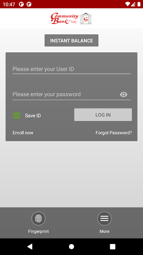 CBOPC Mobile Banking Screen 2