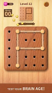 Rope Puzzle: Wooden