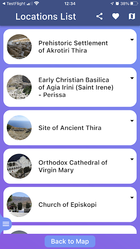 SantoApp Screen 2