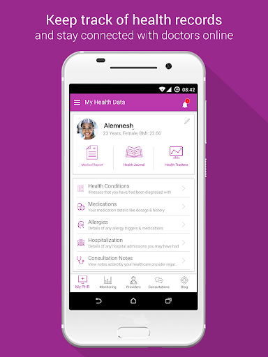 Android application Liyana Care screenshort