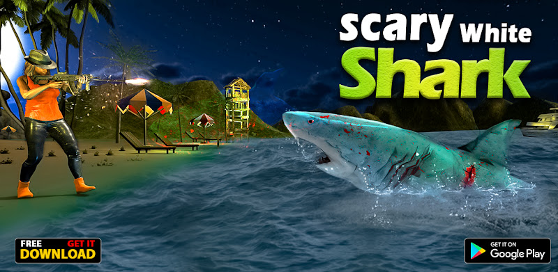 Scary Shark Hunting Games - Beach Shark Attack 3D
