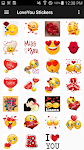screenshot of LoveYou Stickers WAStickerApps