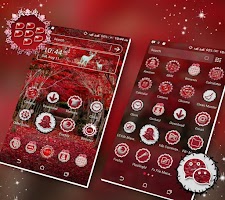 screenshot of Red Leaves Launcher Theme