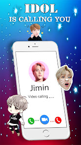 idol Call You: Fake Video Call  screenshots 9