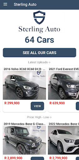 Android application Sterling Auto screenshort