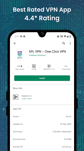 SPL VPN – One Click VPN Screen 3