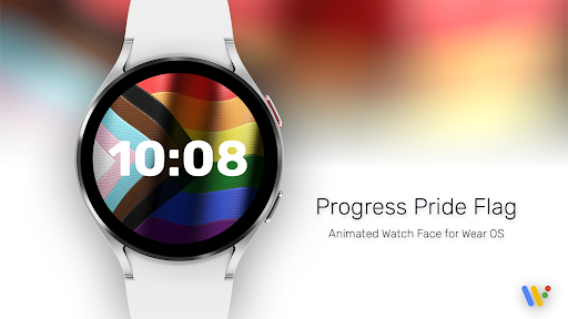Android application Progress Pride Flag Watch Face screenshort
