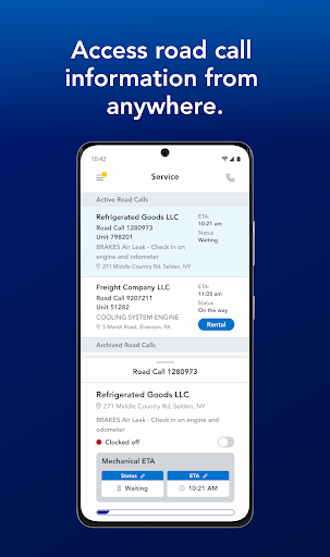 Screenshot of Penske Service