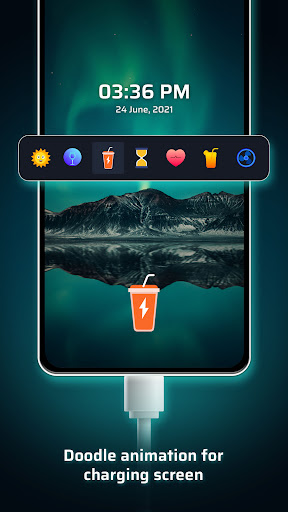 Screenshot of Animated Lock & Battery Charge