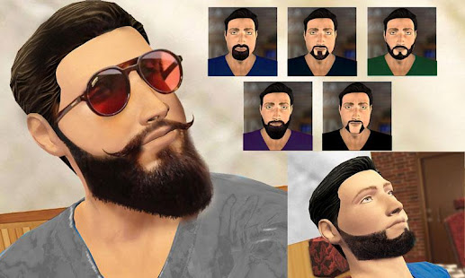 Barber Shop Mustache and Beard Styles Shaving Game